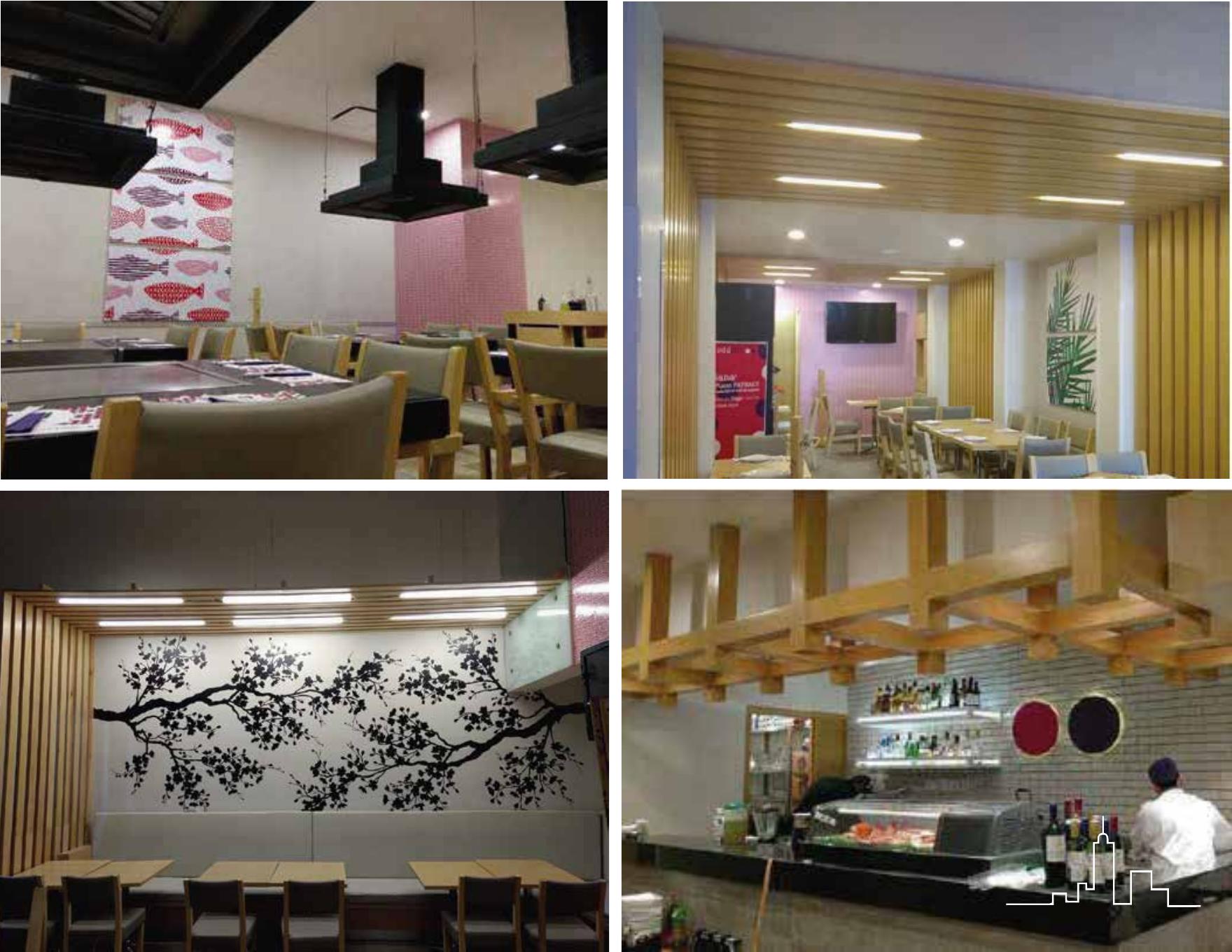 Interiores de unidades Sushiitto desarrollados por Grupo Trazo